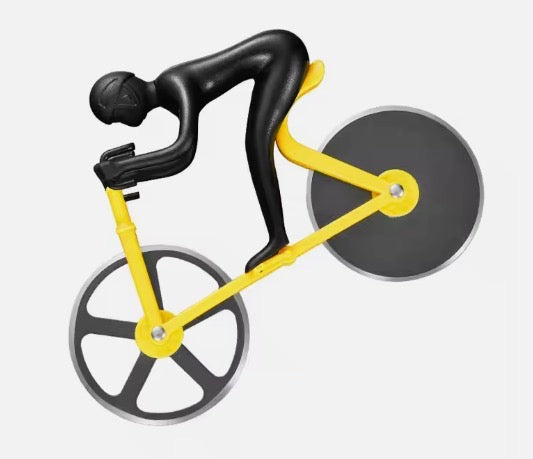 Cyclist Pizza Cutter – Stainless Steel Wheel